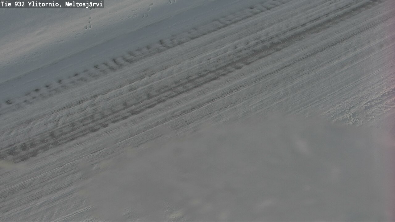 Weather Camera Image Väg 932 Övertorneå, Meltosjä, Ylitornio, Lappi