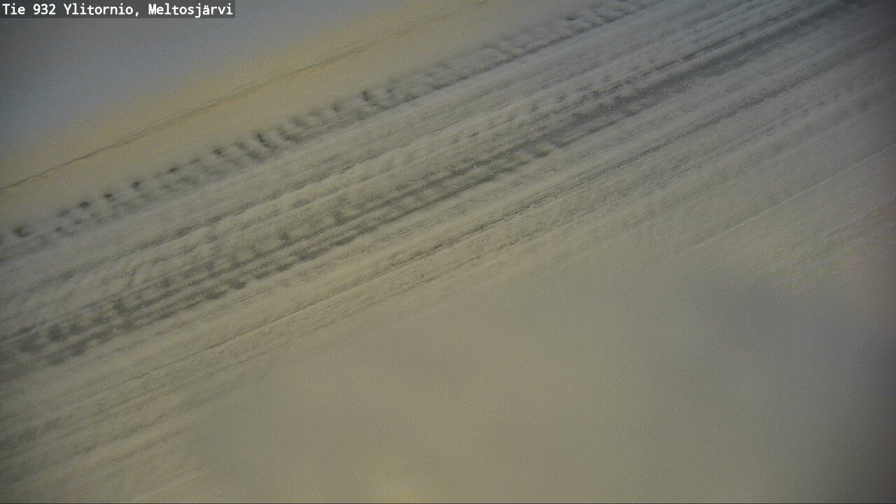 Weather Camera Image Väg 932 Övertorneå, Meltosjä, Ylitornio, Lappi