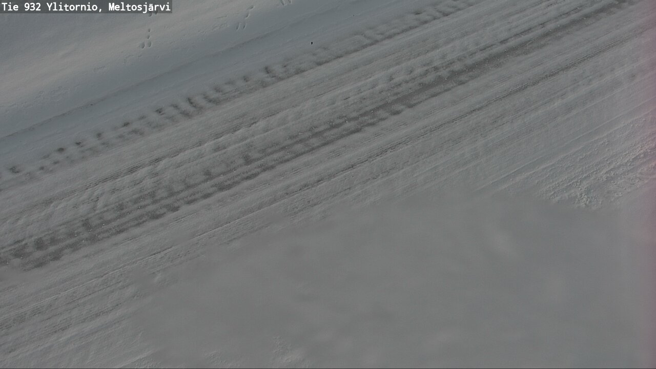 Weather Camera Image Väg 932 Övertorneå, Meltosjä, Ylitornio, Lappi