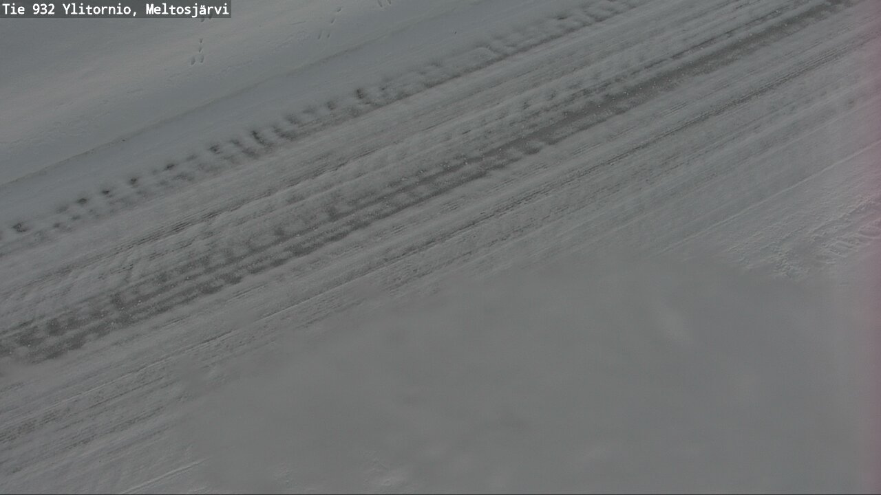 Weather Camera Image Väg 932 Övertorneå, Meltosjä, Ylitornio, Lappi