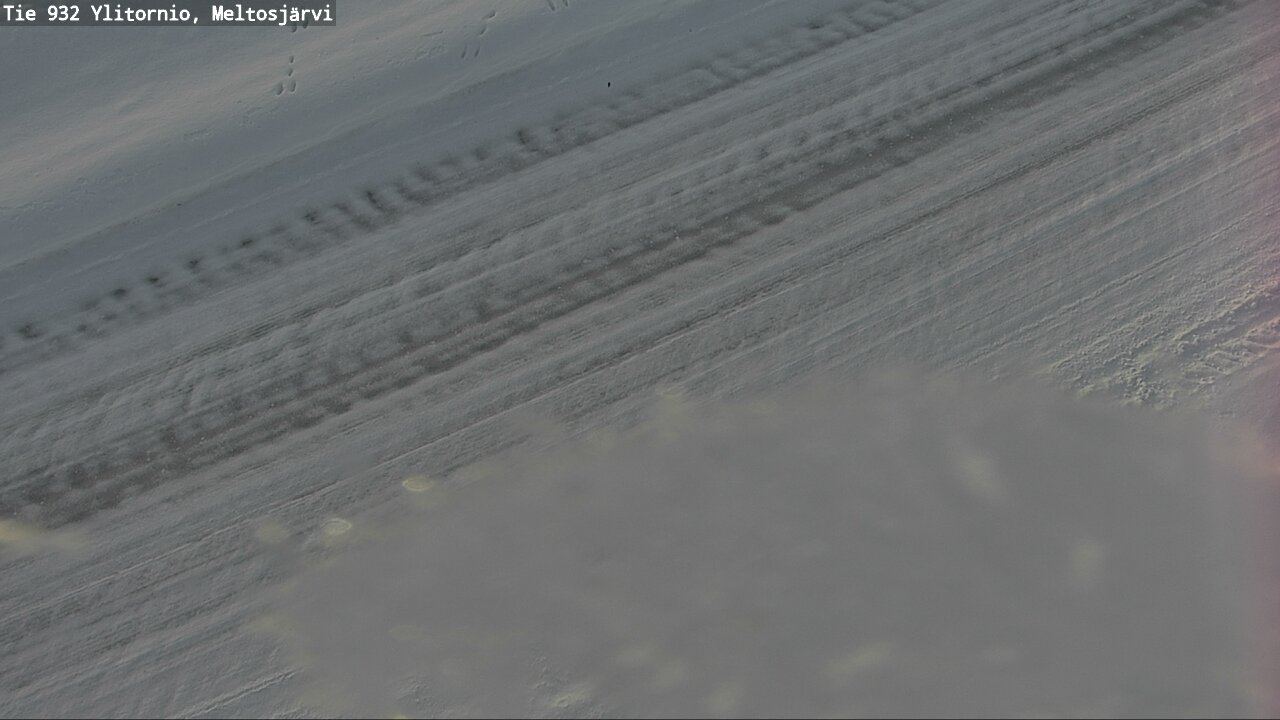 Weather Camera Image Väg 932 Övertorneå, Meltosjä, Ylitornio, Lappi