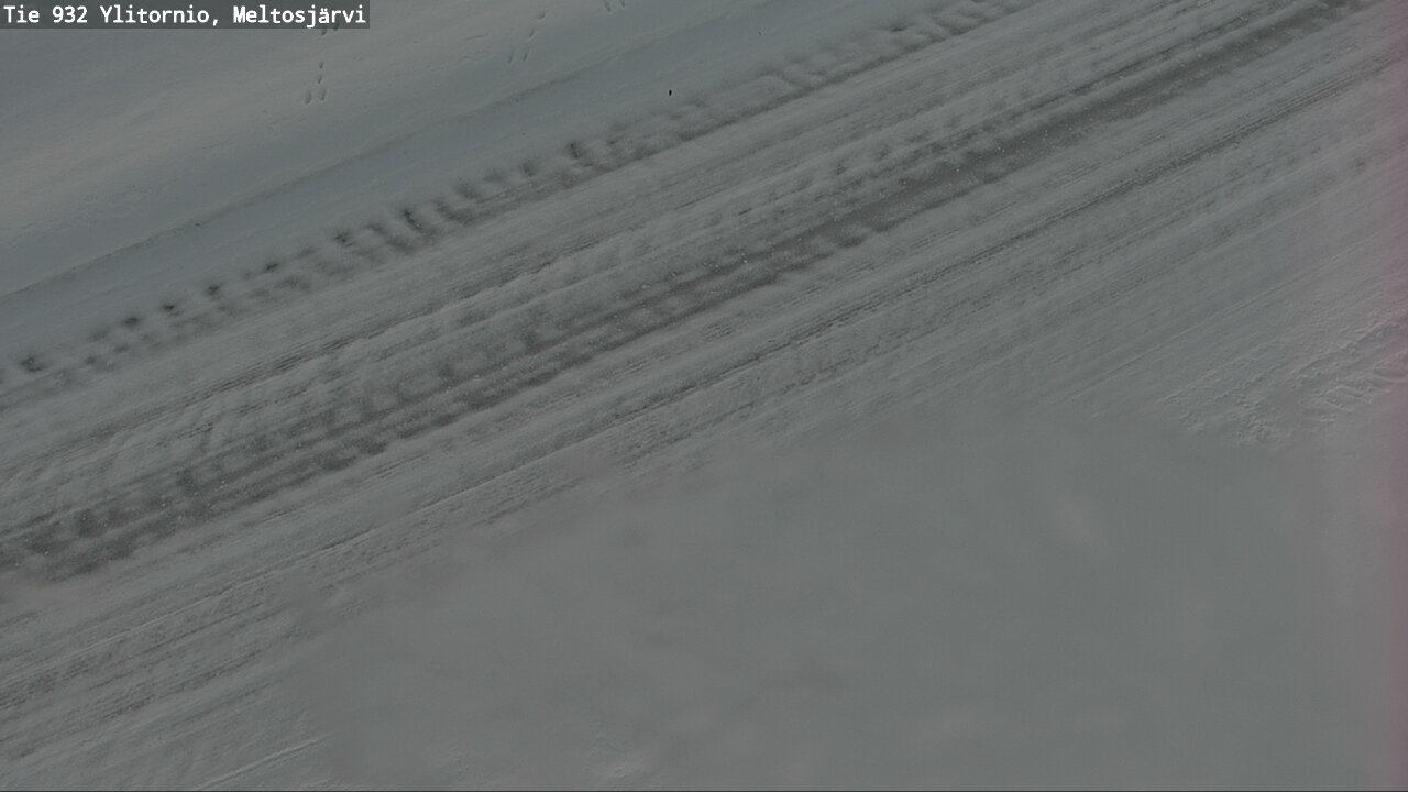 Weather Camera Image Väg 932 Övertorneå, Meltosjä, Ylitornio, Lappi