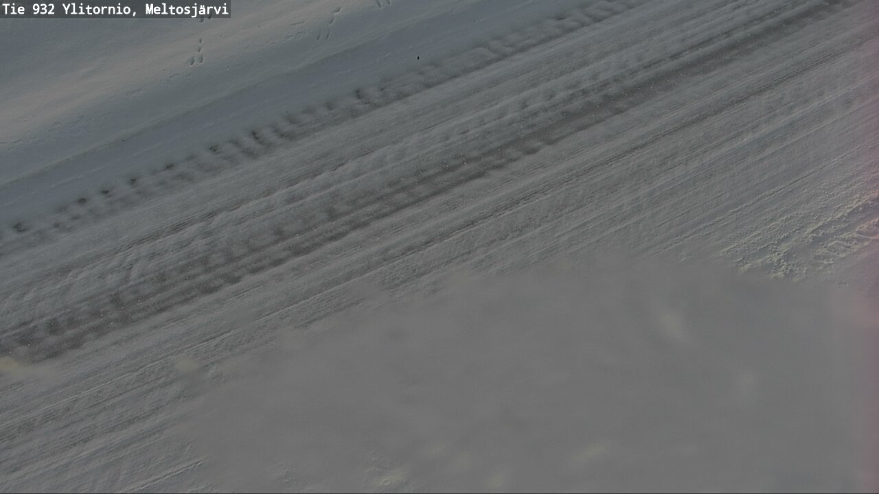 Weather Camera Image Väg 932 Övertorneå, Meltosjä, Ylitornio, Lappi