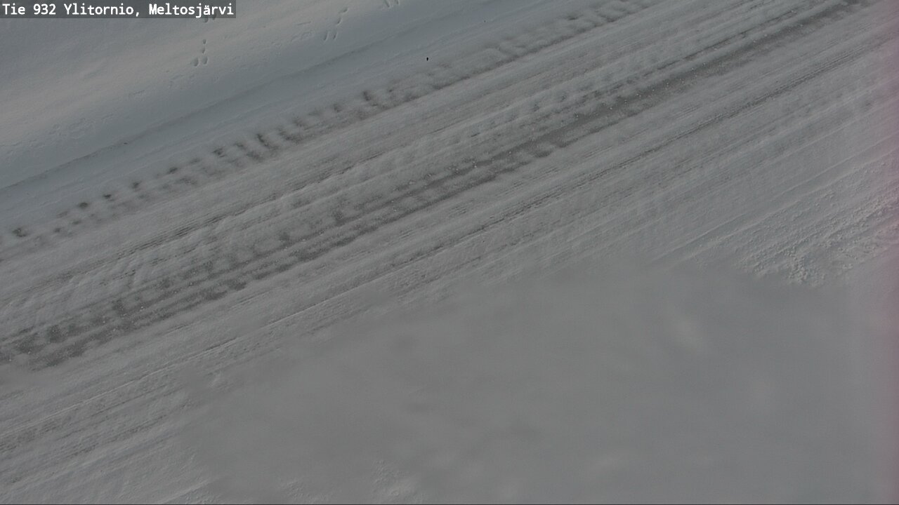 Weather Camera Image Väg 932 Övertorneå, Meltosjä, Ylitornio, Lappi