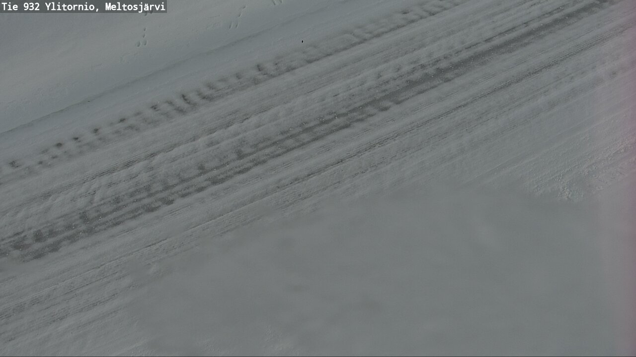 Weather Camera Image Väg 932 Övertorneå, Meltosjä, Ylitornio, Lappi