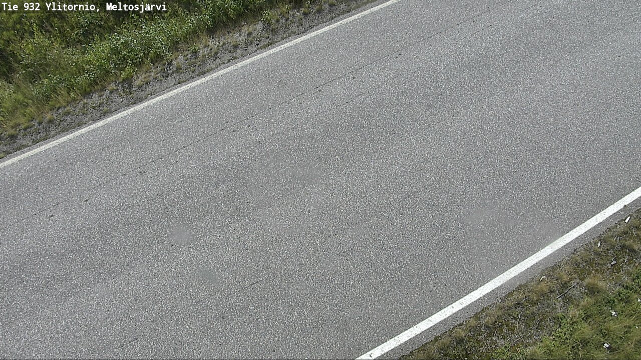 Weather Camera Image Väg 932 Övertorneå, Meltosjä, Ylitornio, Lappi