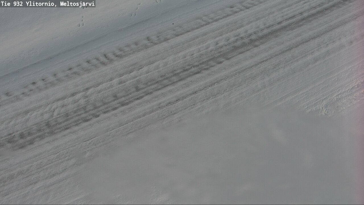 Weather Camera Image Väg 932 Övertorneå, Meltosjä, Ylitornio, Lappi