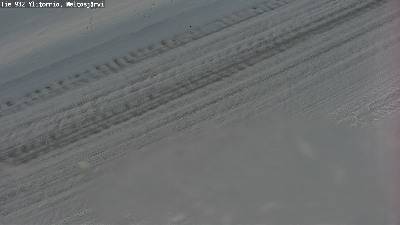 Weather Camera Image Väg 932 Övertorneå, Meltosjä, Ylitornio, Lappi