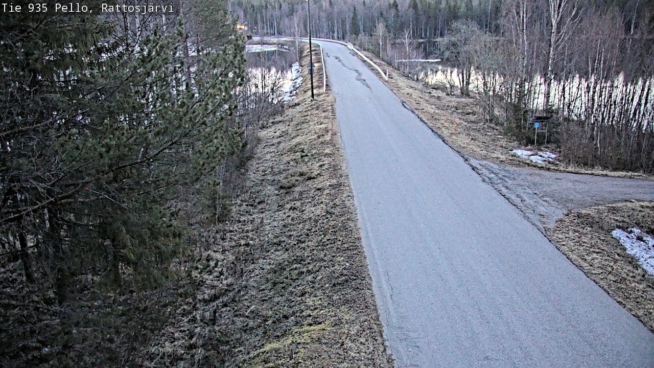 Weather Camera Image Road 935 Rattosjärvi, Pello, Lappi