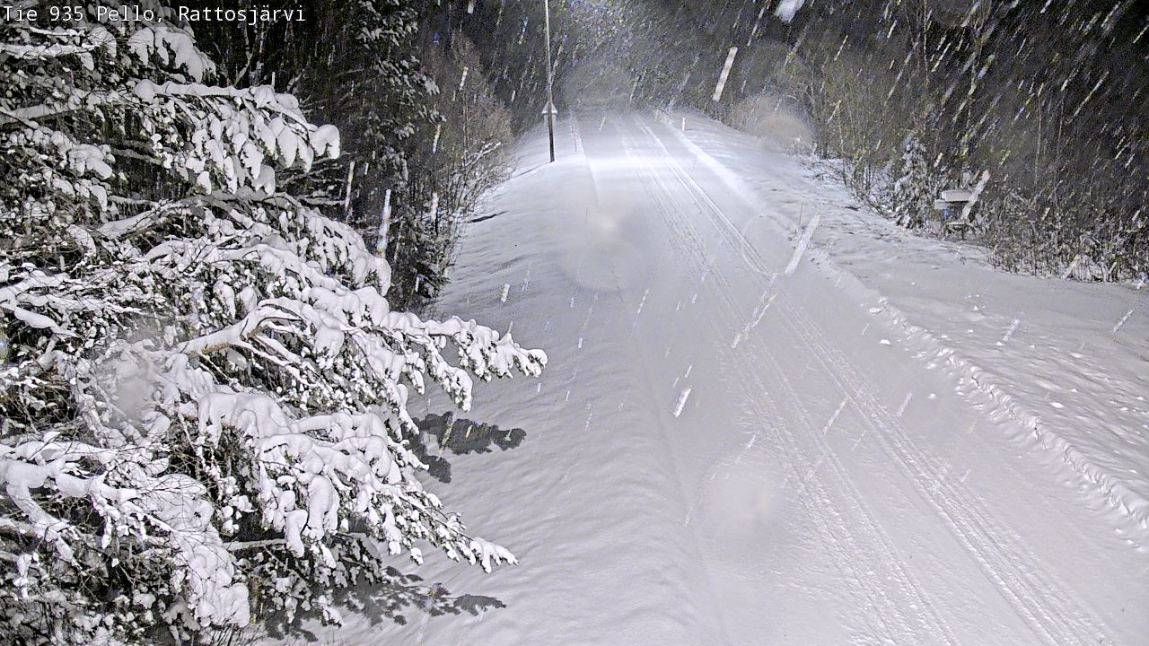 Weather Camera Image Road 935 Rattosjärvi, Pello, Lappi