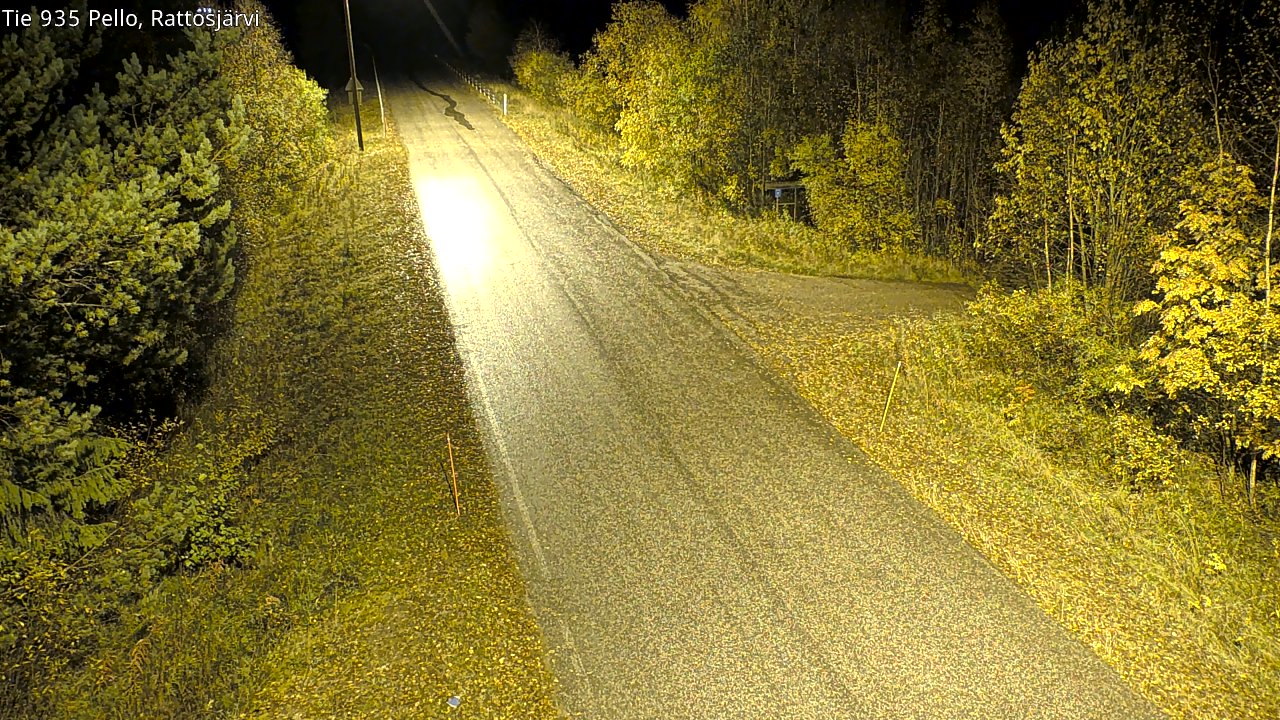 Kelikamerat Kuva Tie 935 Rattosjärvi, Pello, Lappi