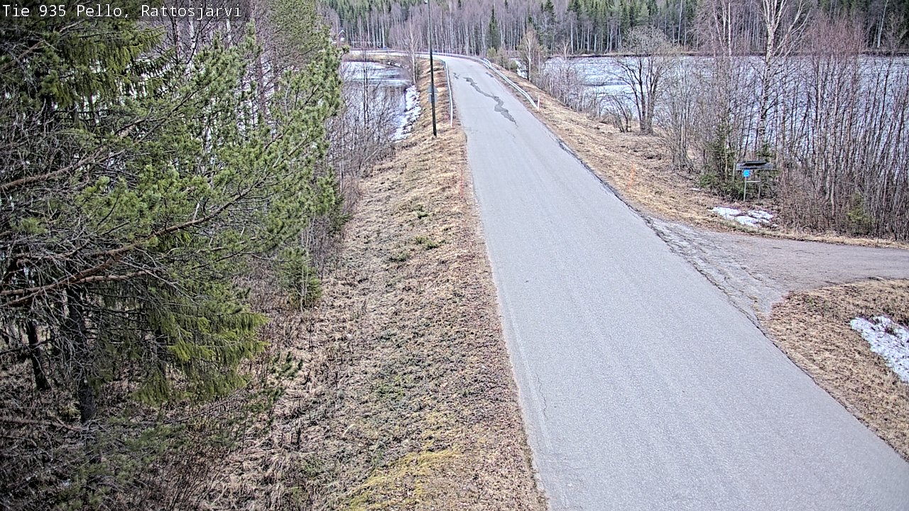Weather Camera Image Road 935 Rattosjärvi, Pello, Lappi