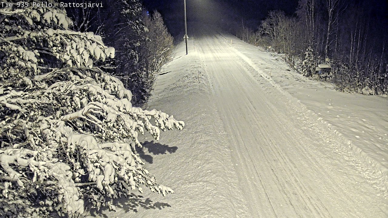 Weather Camera Image Road 935 Rattosjärvi, Pello, Lappi