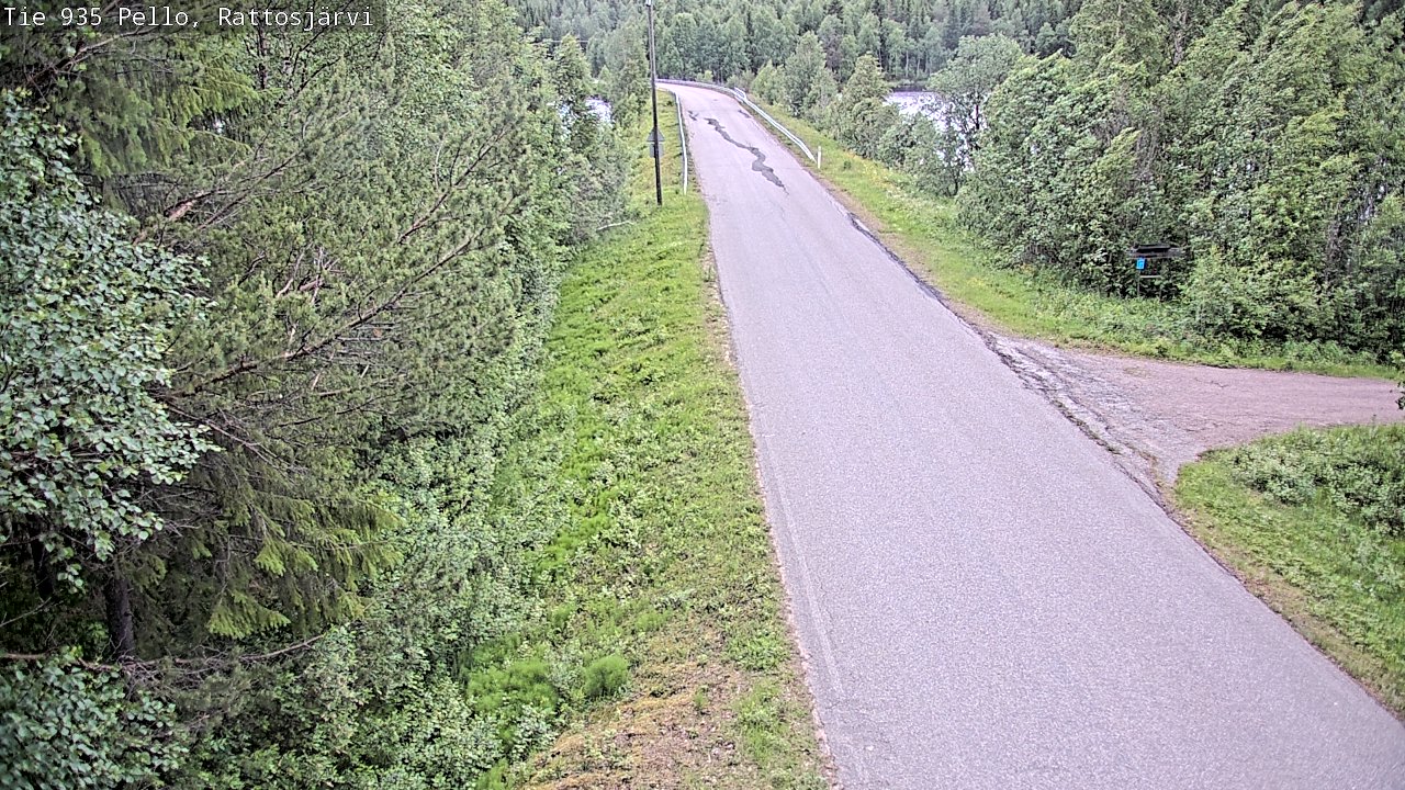 Kelikamerat Kuva Tie 935 Rattosjärvi, Pello, Lappi
