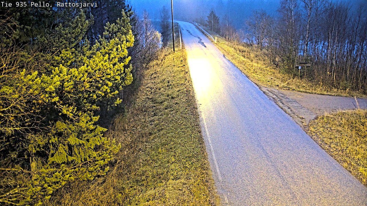 Kelikamerat Kuva Tie 935 Rattosjärvi, Pello, Lappi