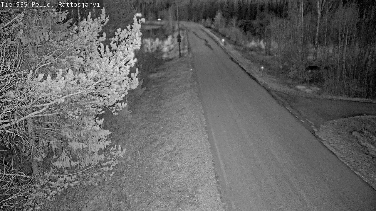 Kelikamerat Kuva Tie 935 Rattosjärvi, Pello, Lappi