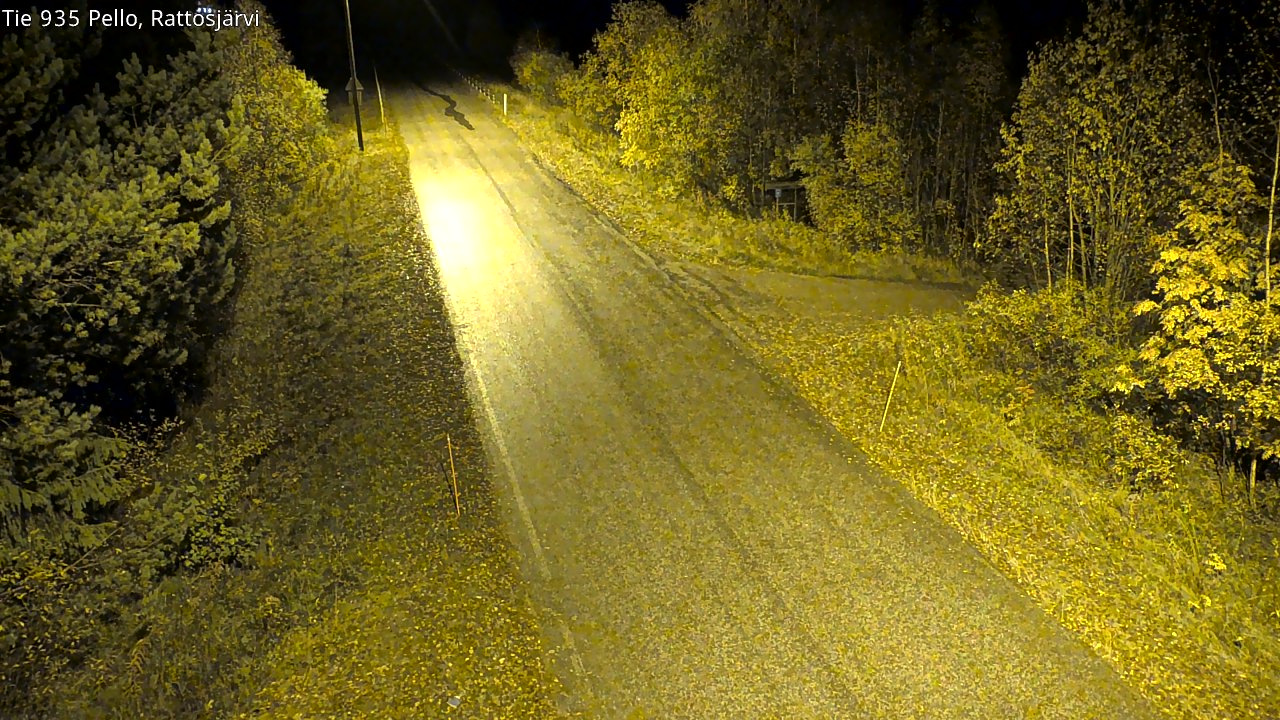 Kelikamerat Kuva Tie 935 Rattosjärvi, Pello, Lappi