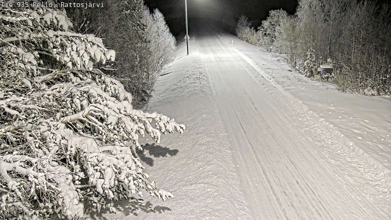 Weather Camera Image Road 935 Rattosjärvi, Pello, Lappi