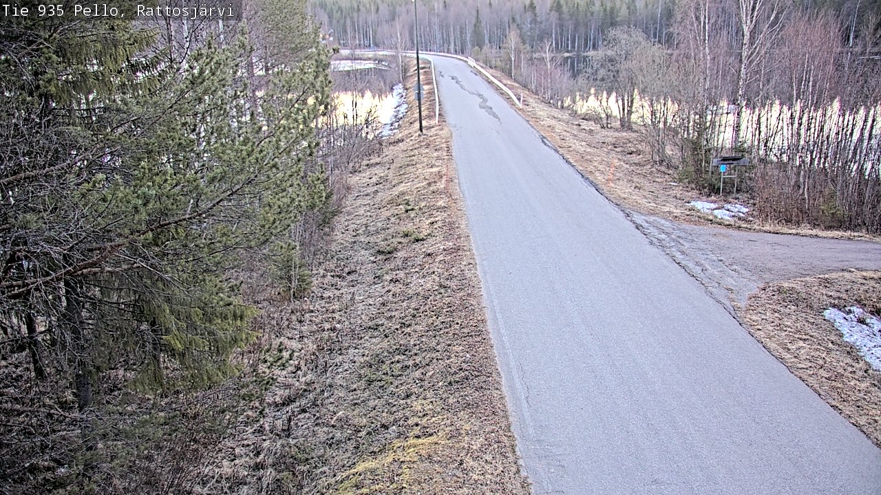 Weather Camera Image Road 935 Rattosjärvi, Pello, Lappi