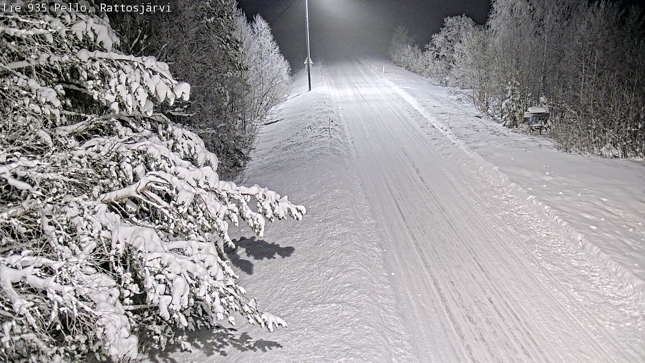 Weather Camera Image Road 935 Rattosjärvi, Pello, Lappi