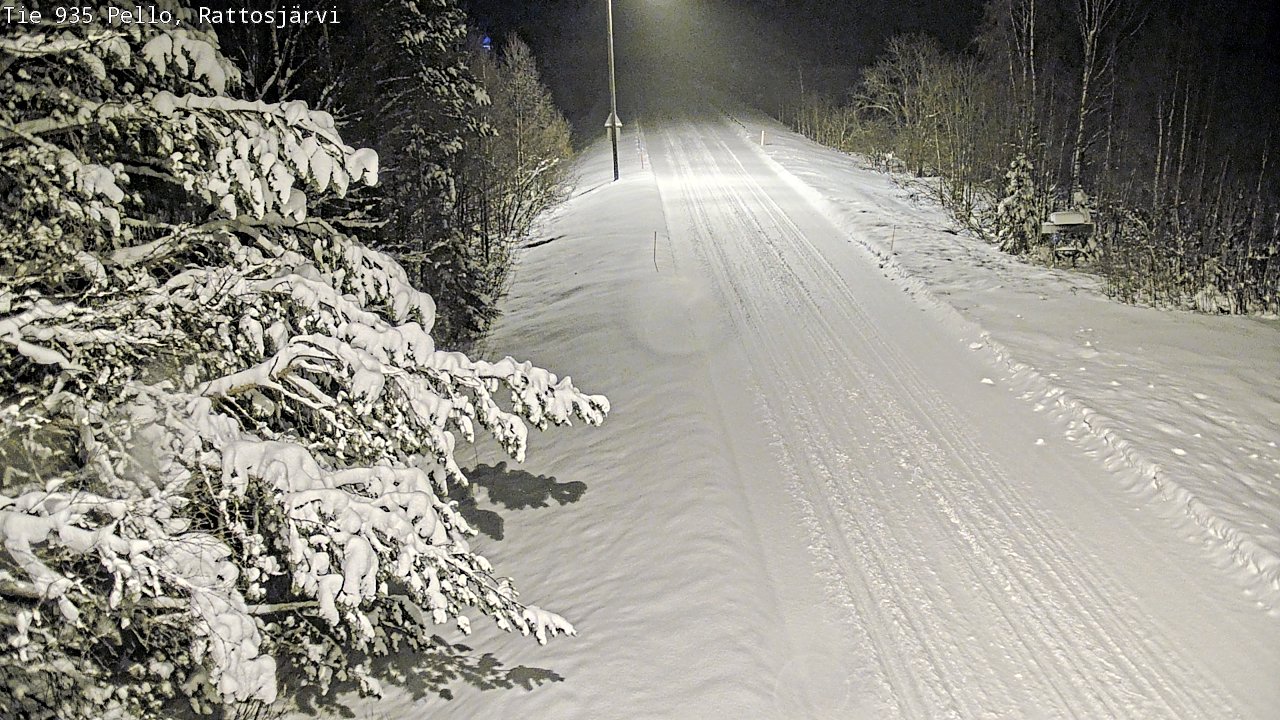 Weather Camera Image Road 935 Rattosjärvi, Pello, Lappi