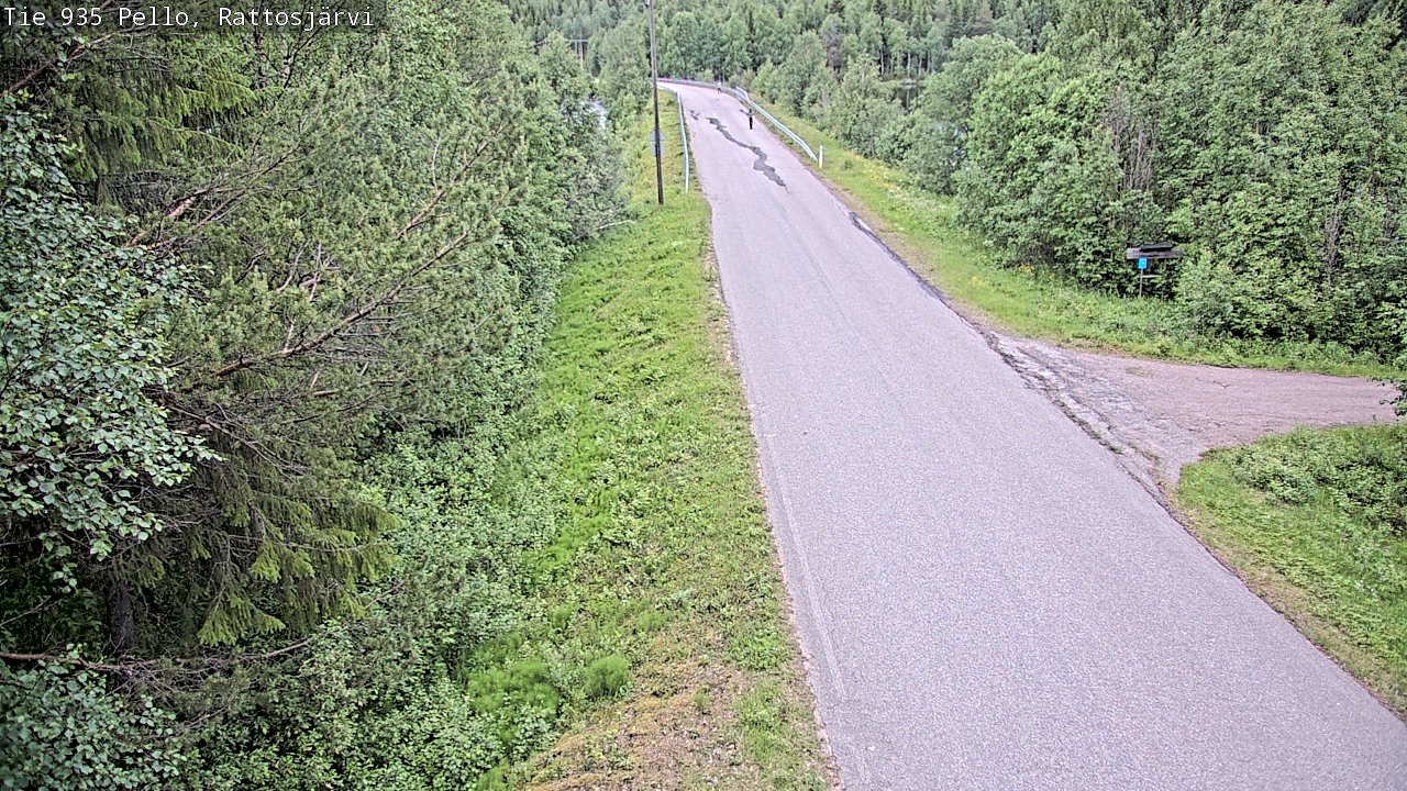 Kelikamerat Kuva Tie 935 Rattosjärvi, Pello, Lappi