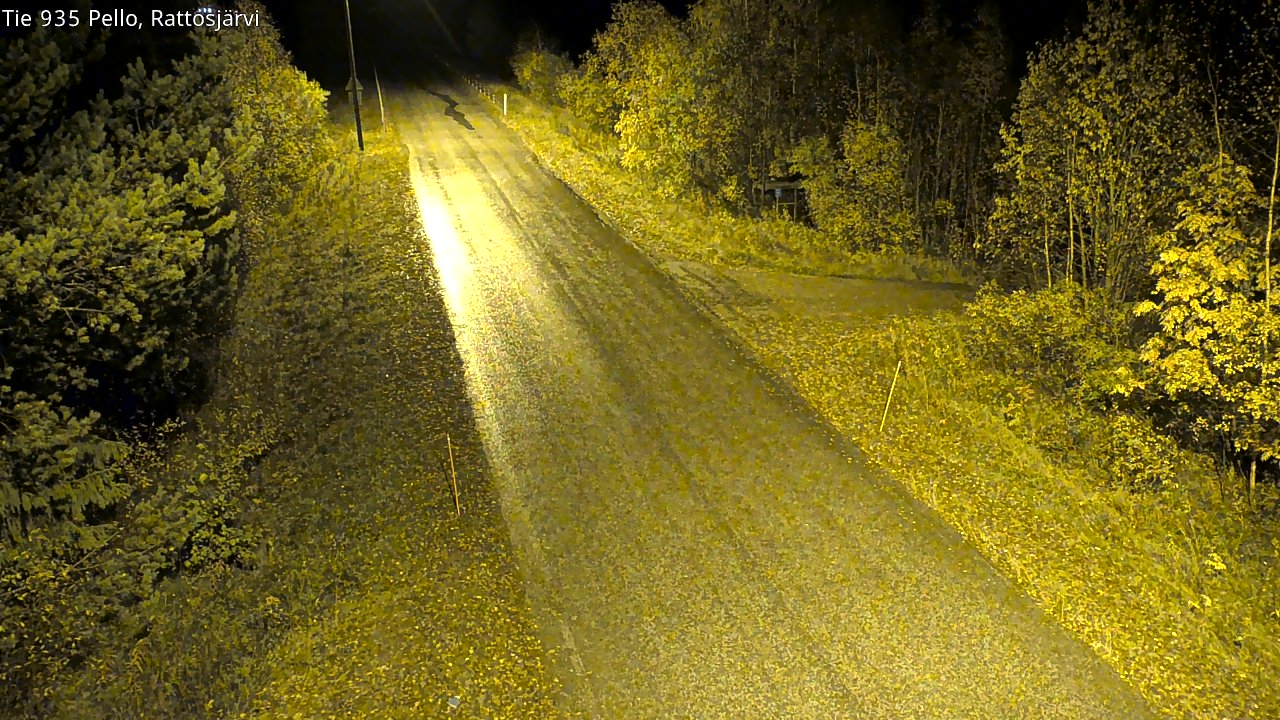 Kelikamerat Kuva Tie 935 Rattosjärvi, Pello, Lappi