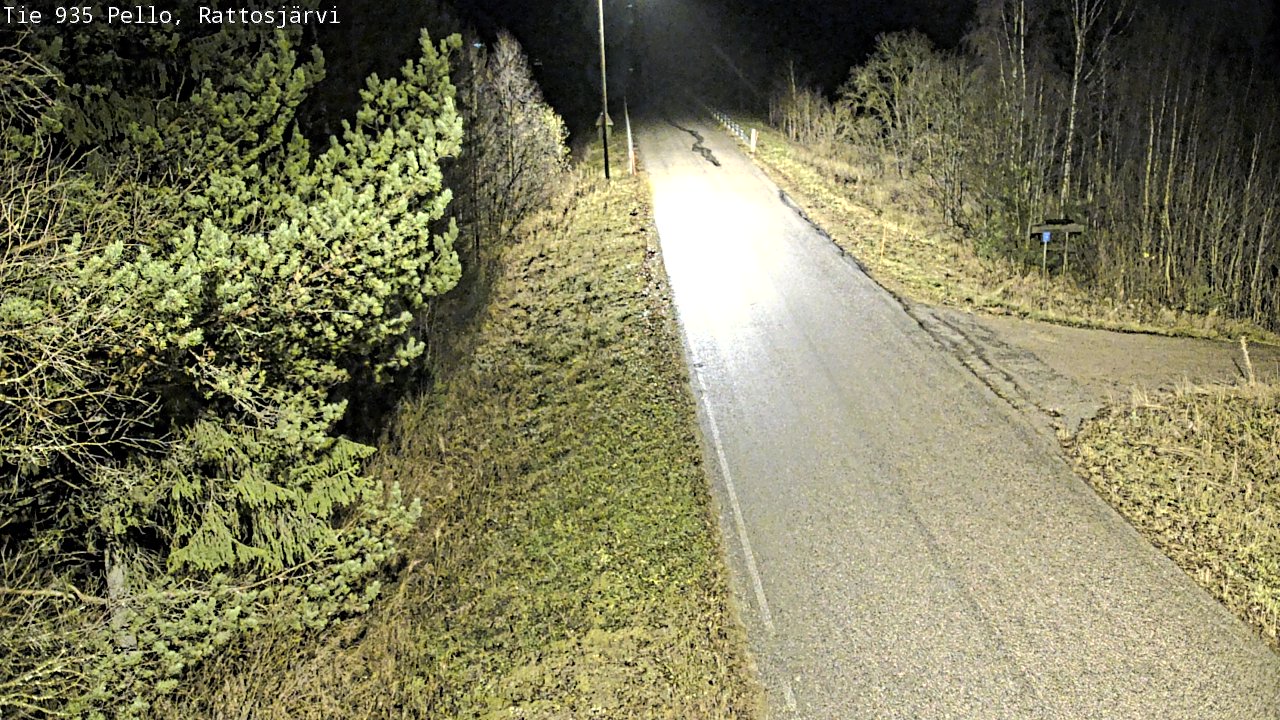 Kelikamerat Kuva Tie 935 Rattosjärvi, Pello, Lappi