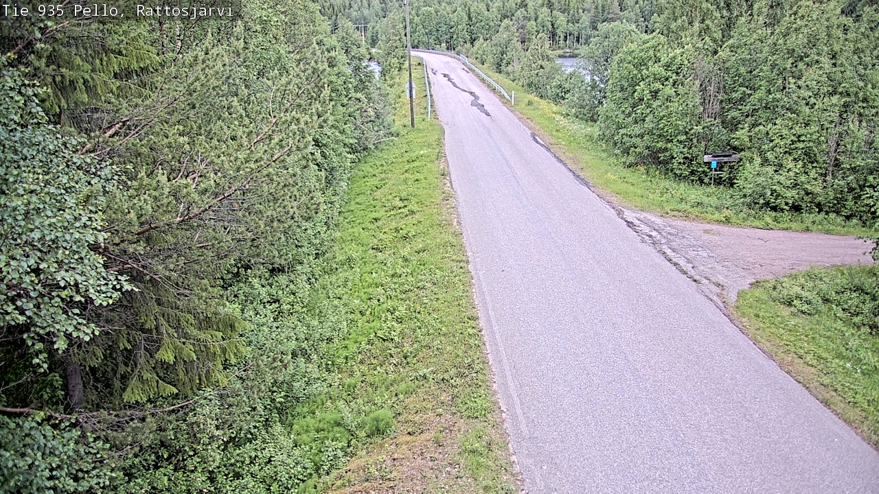 Kelikamerat Kuva Tie 935 Rattosjärvi, Pello, Lappi