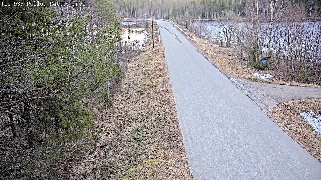 Weather Camera Image Road 935 Rattosjärvi, Pello, Lappi
