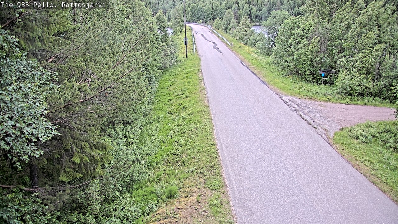 Kelikamerat Kuva Tie 935 Rattosjärvi, Pello, Lappi