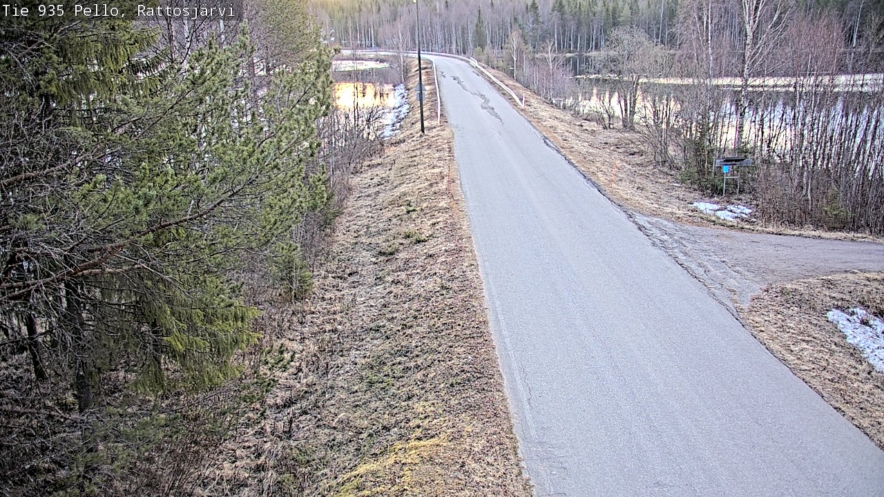 Weather Camera Image Road 935 Rattosjärvi, Pello, Lappi
