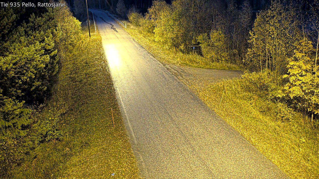 Kelikamerat Kuva Tie 935 Rattosjärvi, Pello, Lappi