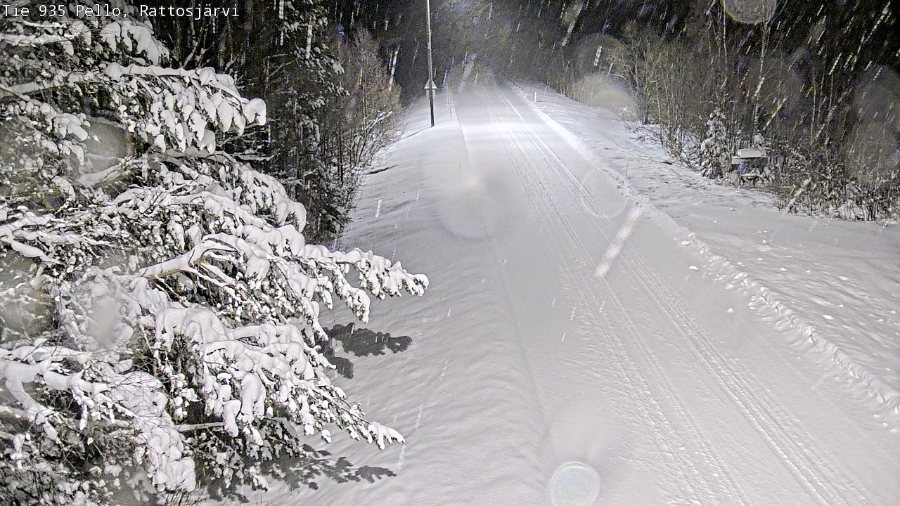 Weather Camera Image Road 935 Rattosjärvi, Pello, Lappi