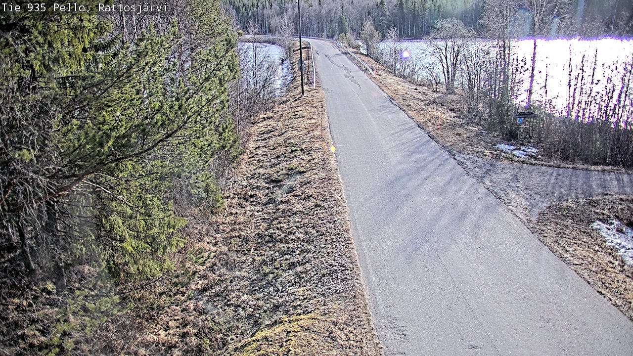 Weather Camera Image Road 935 Rattosjärvi, Pello, Lappi