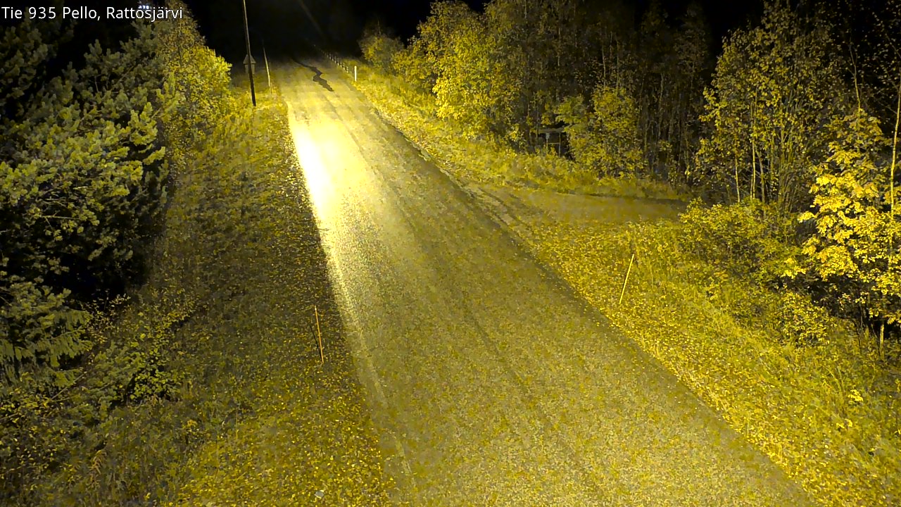 Kelikamerat Kuva Tie 935 Rattosjärvi, Pello, Lappi