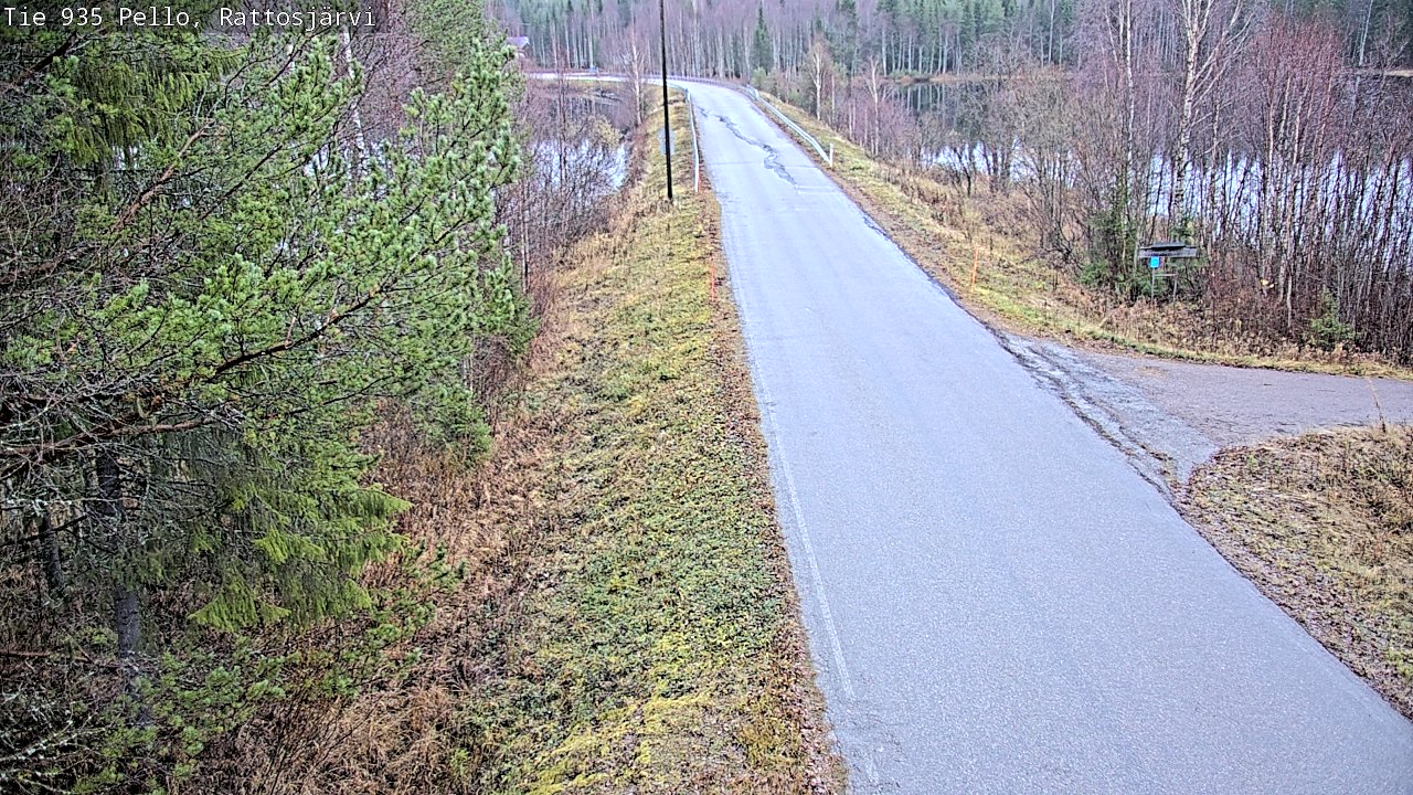 Kelikamerat Kuva Tie 935 Rattosjärvi, Pello, Lappi