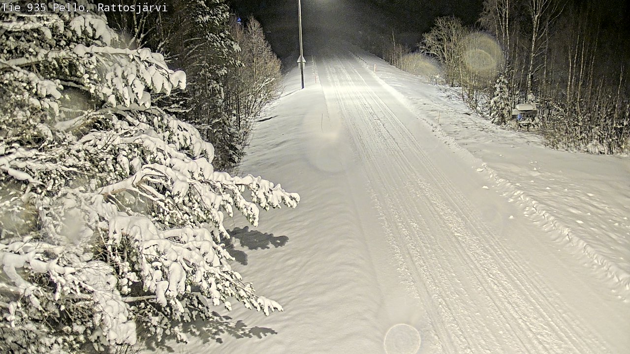 Weather Camera Image Road 935 Rattosjärvi, Pello, Lappi