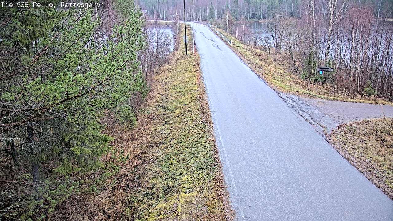 Kelikamerat Kuva Tie 935 Rattosjärvi, Pello, Lappi