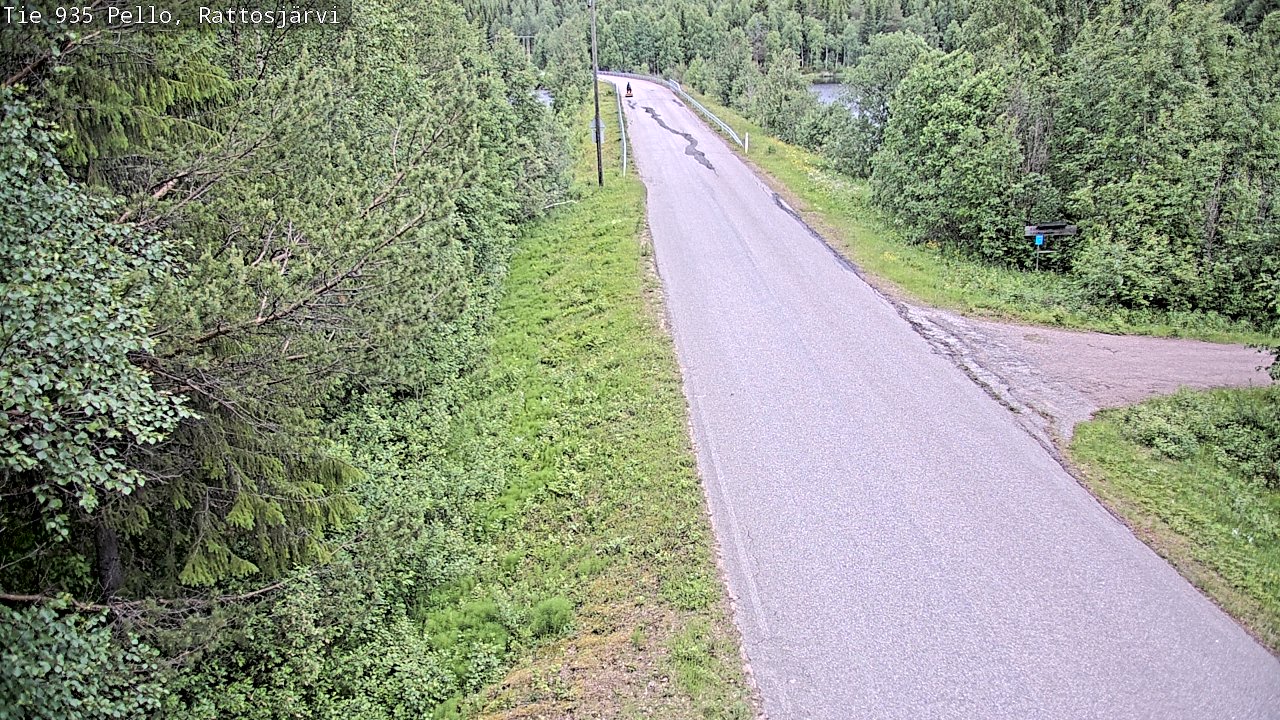 Kelikamerat Kuva Tie 935 Rattosjärvi, Pello, Lappi