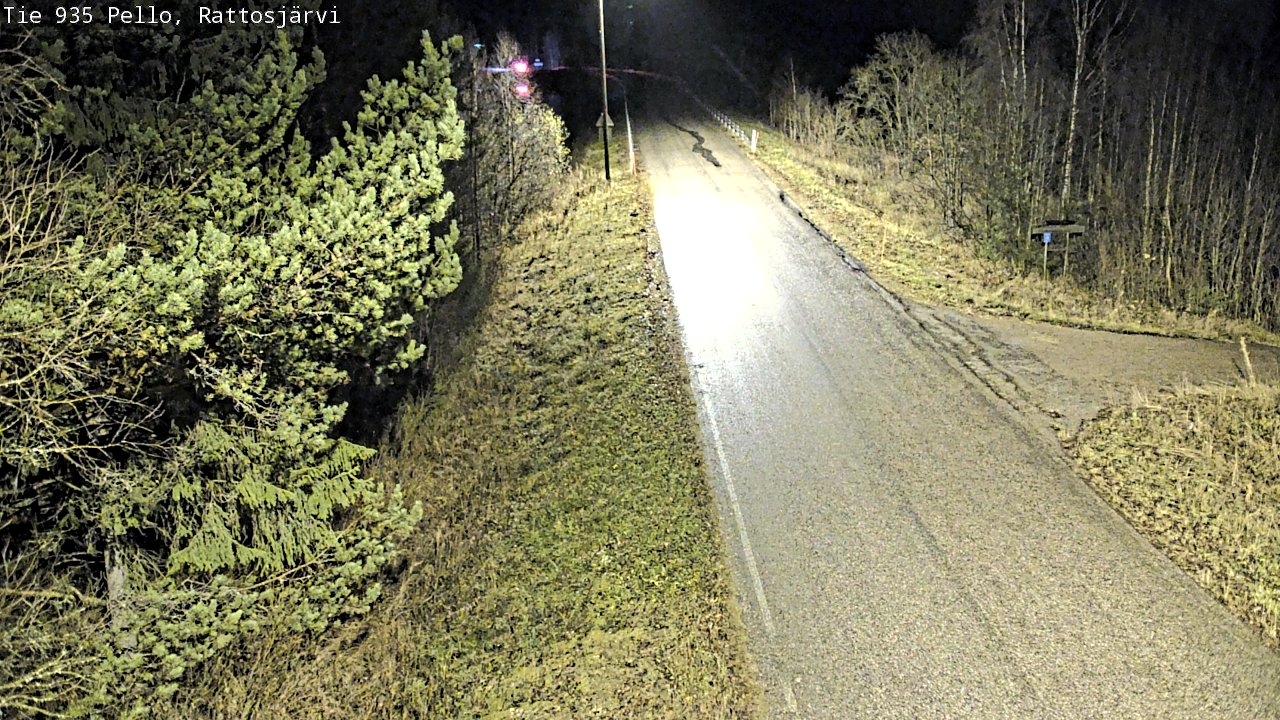 Kelikamerat Kuva Tie 935 Rattosjärvi, Pello, Lappi