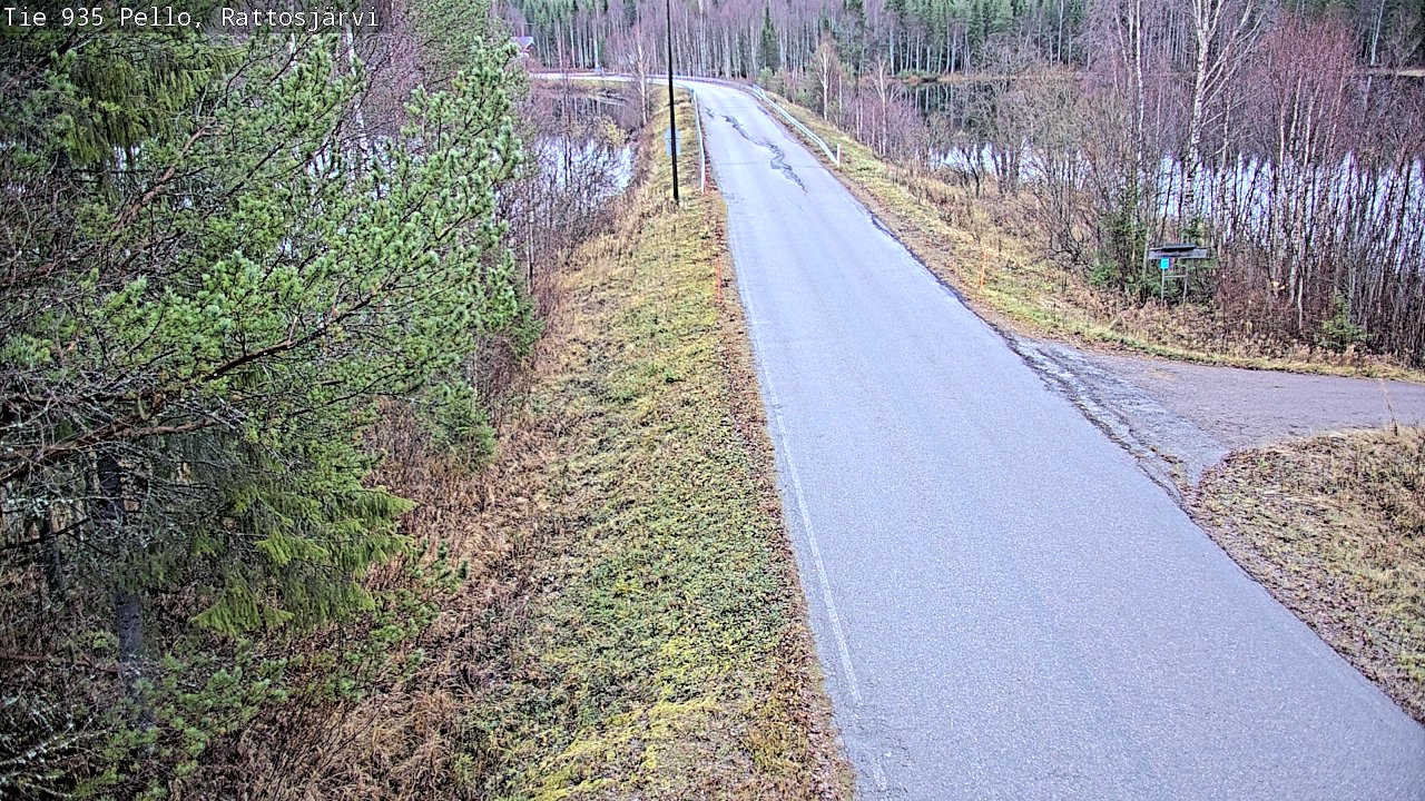 Kelikamerat Kuva Tie 935 Rattosjärvi, Pello, Lappi