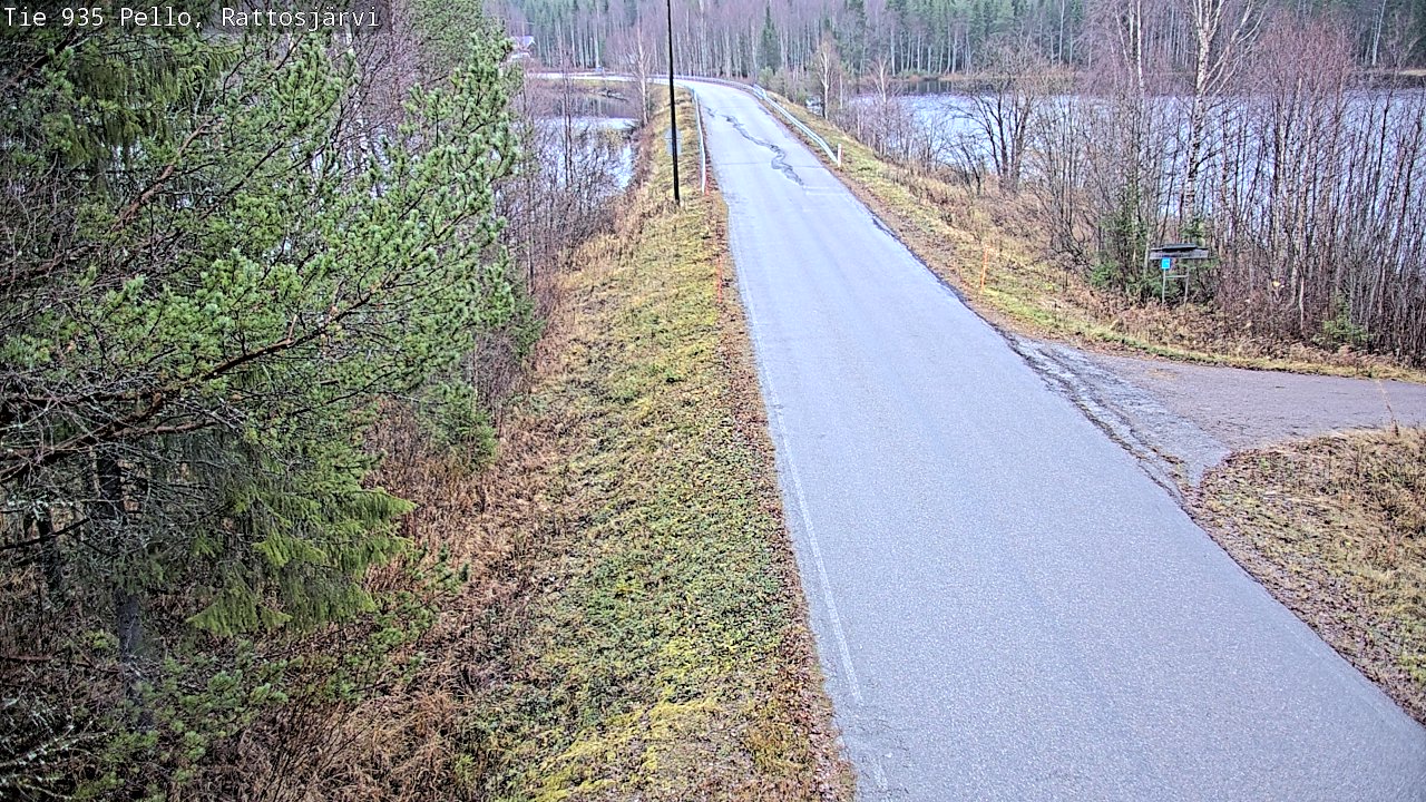 Kelikamerat Kuva Tie 935 Rattosjärvi, Pello, Lappi