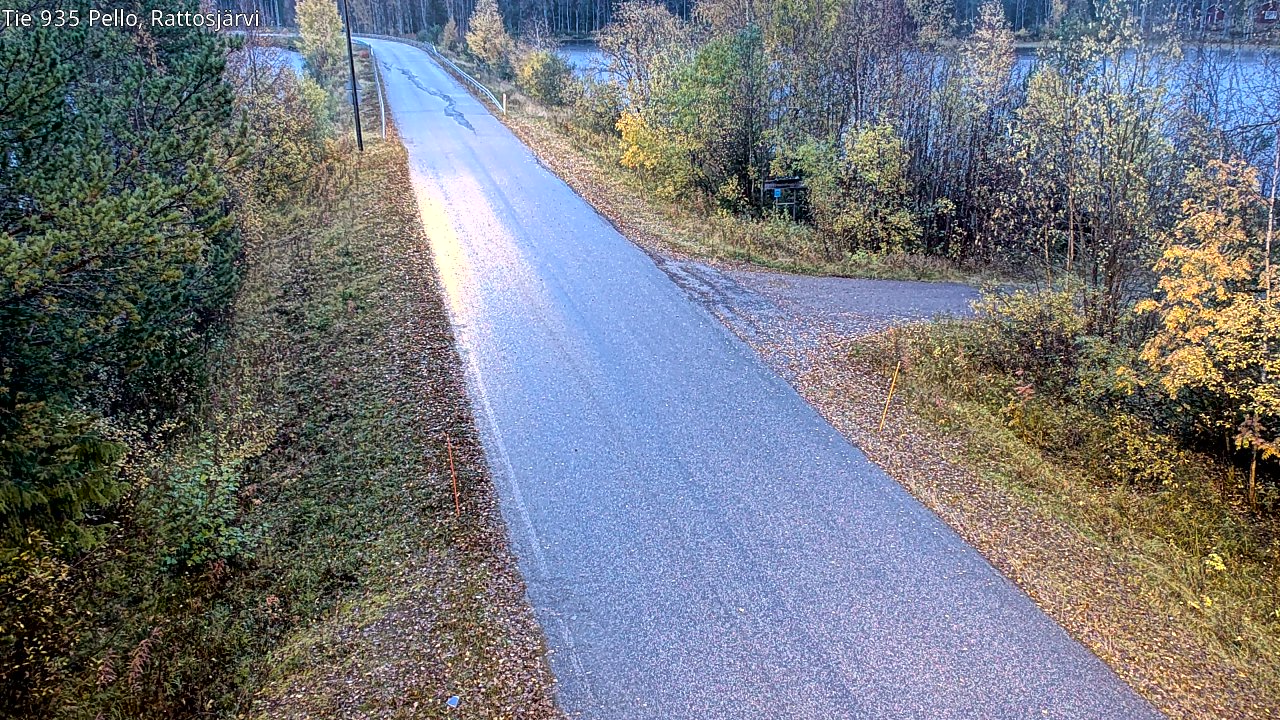 Kelikamerat Kuva Tie 935 Rattosjärvi, Pello, Lappi