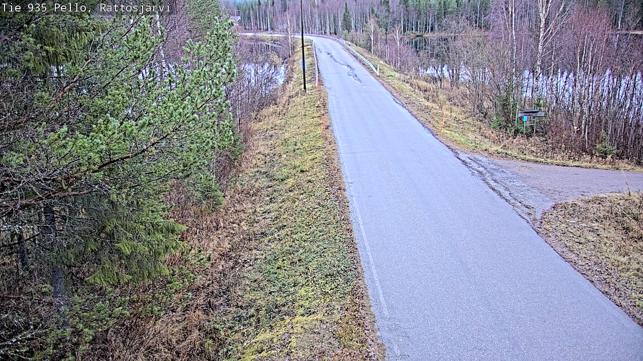 Kelikamerat Kuva Tie 935 Rattosjärvi, Pello, Lappi