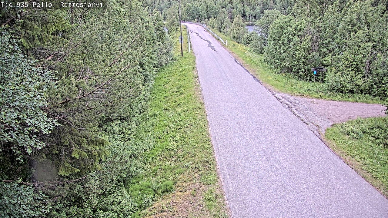 Kelikamerat Kuva Tie 935 Rattosjärvi, Pello, Lappi