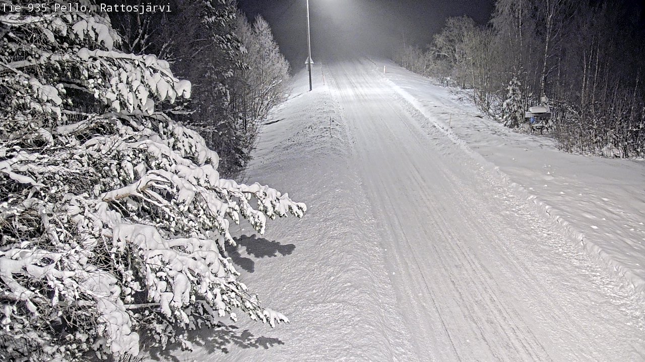 Weather Camera Image Road 935 Rattosjärvi, Pello, Lappi