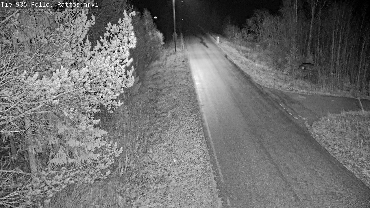 Weather Camera Image Road 935 Rattosjärvi, Pello, Lappi
