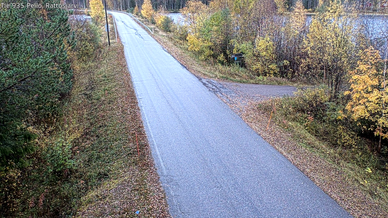 Kelikamerat Kuva Tie 935 Rattosjärvi, Pello, Lappi