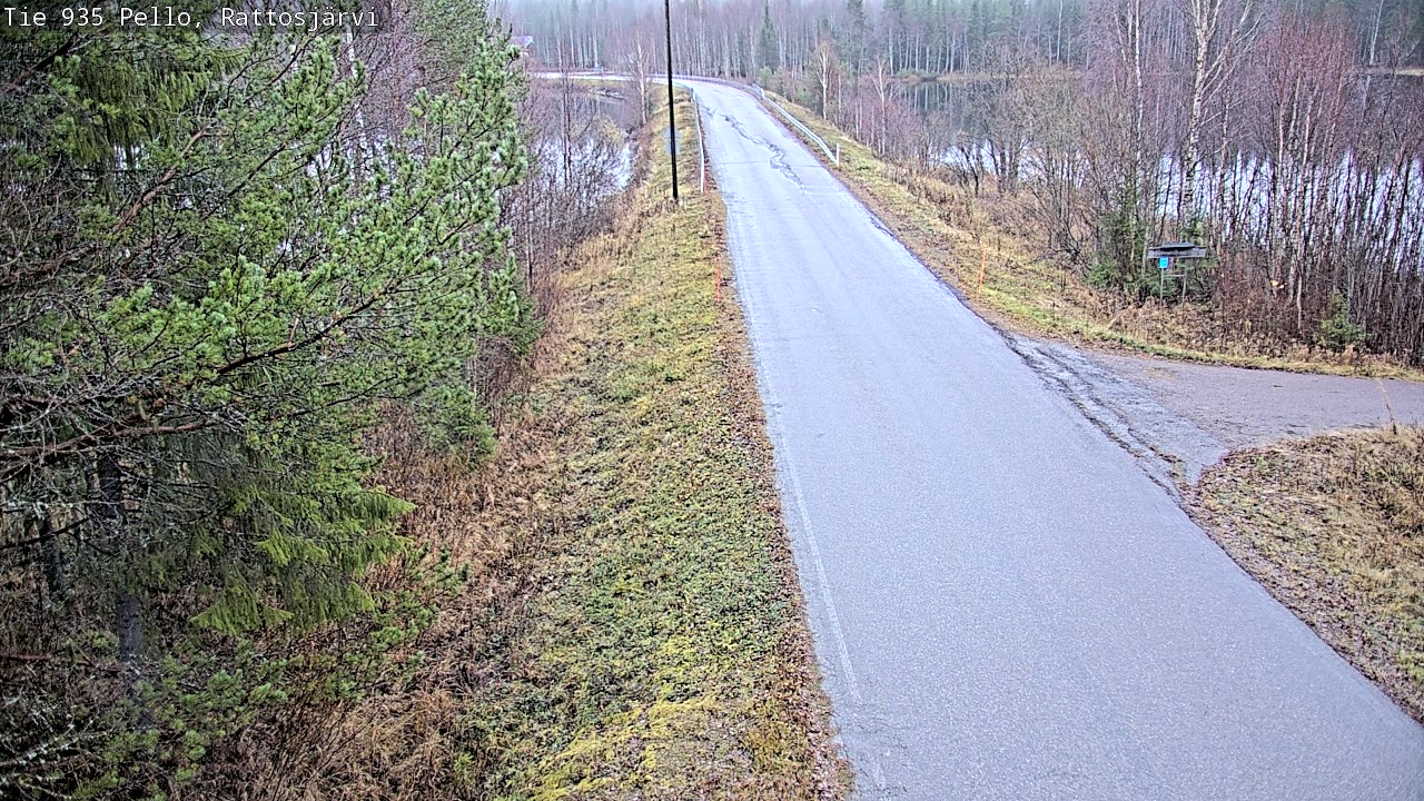 Kelikamerat Kuva Tie 935 Rattosjärvi, Pello, Lappi